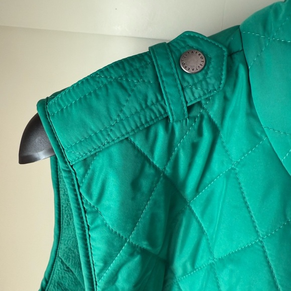 NWT Talbots Turquoise Quilted Puffer Fleece Lined Vest SZ XL - Picture 2 of 16